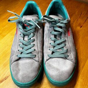Puma Men’s Suede Classic + LFS Gray White Teal
